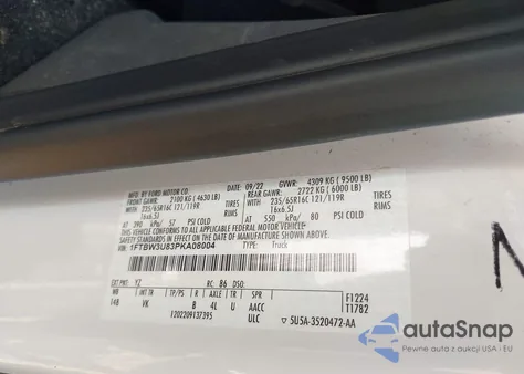 2023 Ford Transit-350 Cargo Van from USA, damaged, VIN 1FTBW3U83PKA08004